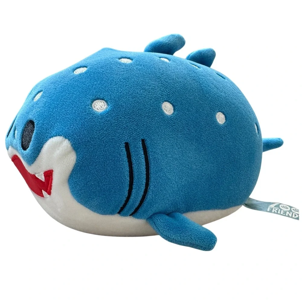 Cancun Zoo Friends Blue Whale Shark Plush Stuffed Animal Spotted SquishyToy 9.5